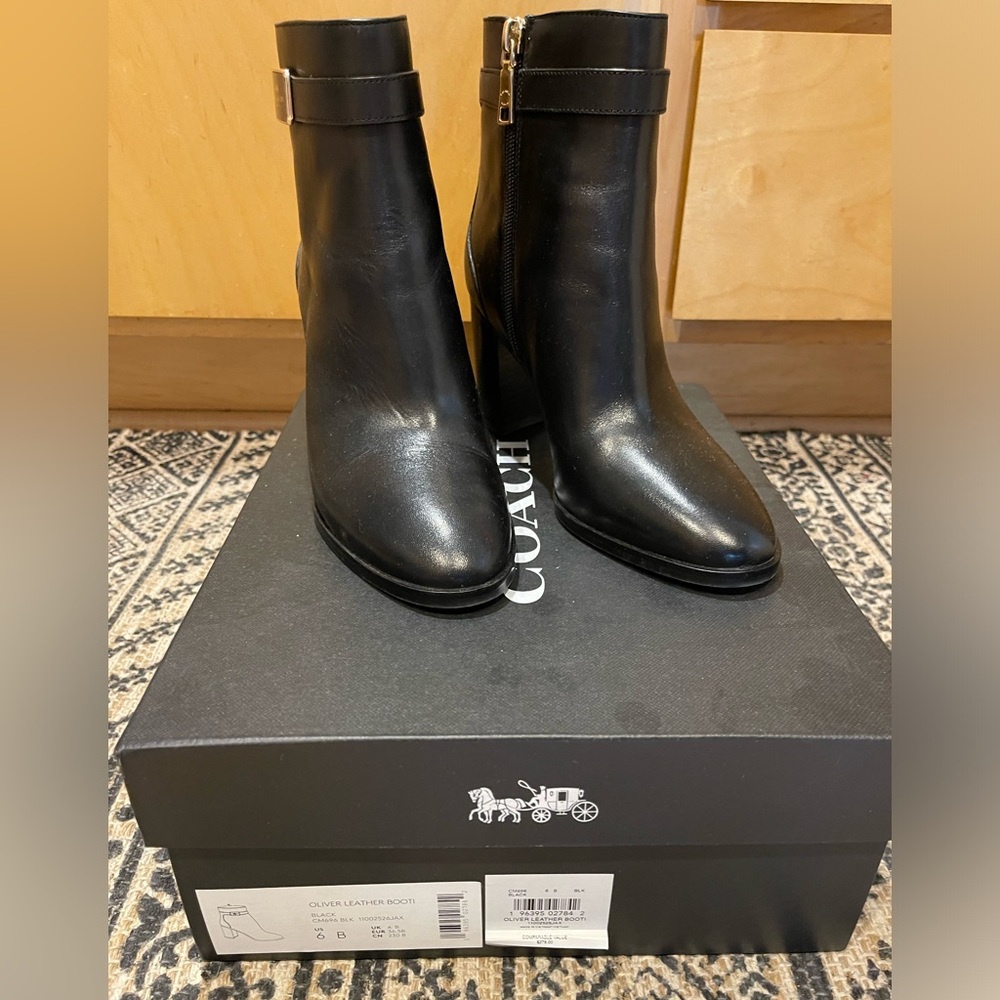 Coach Oliver Leather Booti